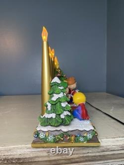 Danbury Mint Charlie Brown Peanuts Christmas Candelabra WORKING