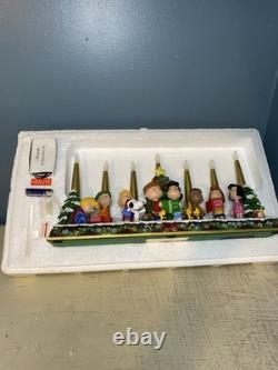 Danbury Mint Charlie Brown Peanuts Christmas Candelabra WORKING