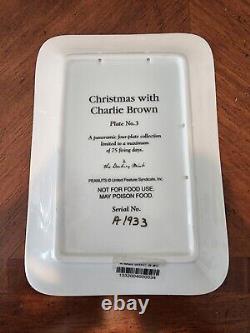 Danbury Mint Christmas with Charlie Brown four-plate collection. Peanuts