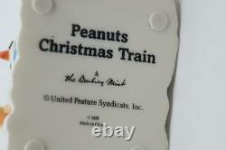 Danbury Mint PEANUTS Christmas Train 5 Pc Snoopy Charlie Brown Lucy Woodstock