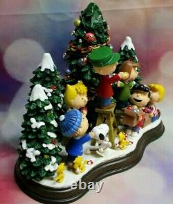 Danbury Mint Peanuts Charlie Brown Christmas Time is Here Lighted Figurine