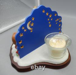 Danbury Mint Peanuts Christmas CAROLERS scene with candle Charlie Brown Snoopy