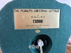 Danbury Mint Peanuts Christmas Lighted Cottage Charlie Brown Snoopy Tested Works