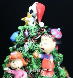 Danbury Mint Peanuts Christmas Tree with Box Light-Up Snoopy Charlie Brown