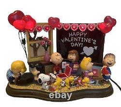 Danbury Mint Peanuts Light Up Holiday Collection Valentine's Day Be My Valentine