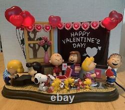 Danbury Mint Peanuts Light Up Holiday Collection Valentine's Day Be My Valentine