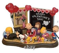 Danbury Mint Peanuts Light Up Holiday Collection Valentine's Day Be My Valentine