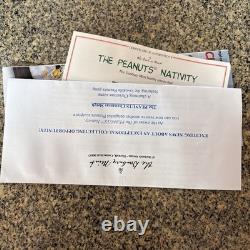 Danbury Mint Peanuts Nativity Snoopy Charlie Brown Christmas Pageant Scene