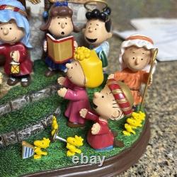 Danbury Mint Peanuts Nativity Snoopy Charlie Brown Christmas Pageant Scene