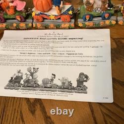 Danbury Mint Peanuts Pumpkin Patch Express Halloween Train Snoopy Charlie Brown