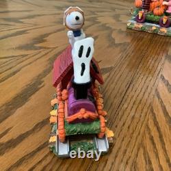 Danbury Mint Peanuts Pumpkin Patch Express Halloween Train Snoopy Charlie Brown