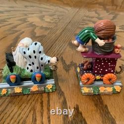 Danbury Mint Peanuts Pumpkin Patch Express Halloween Train Snoopy Charlie Brown