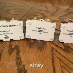 Danbury Mint Peanuts Pumpkin Patch Express Halloween Train Snoopy Charlie Brown