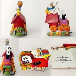 Danbury Mint Peanuts Pumpkin Patch Train Snoopy Lucy Charlie Brown A+