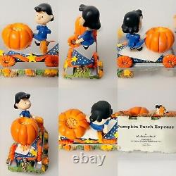 Danbury Mint Peanuts Pumpkin Patch Train Snoopy Lucy Charlie Brown A+