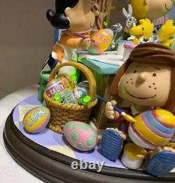 Danbury Mint Peanuts Sculpture It's the Easter Beagle Snoopy Charlie Brown