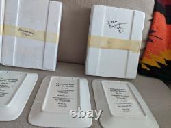 Danbury Mint Peanuts Snoopy Charlie Brown Christmas Panoramic Plate Set