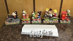 Danbury Mint Peanuts The Thanksgiving Special Train Figure Set Charlie Brown