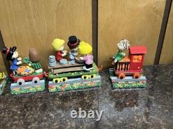 Danbury Mint Peanuts The Thanksgiving Special Train Figure Set Charlie Brown
