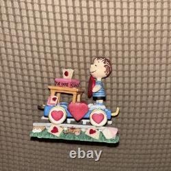 Danbury Mint Peanuts Valentines Day Train Snoopy Charlie Brown