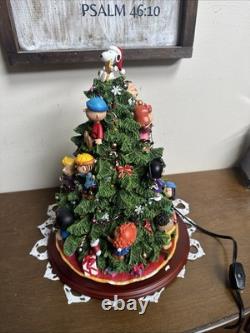 Danbury Mint The Peanuts Christmas Tree Lights Up Charlie Brown Snoopy Large