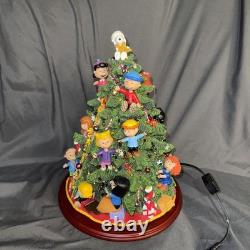 Danbury Mint The Peanuts Christmas Tree Lights Up Charlie Brown Snoopy Large