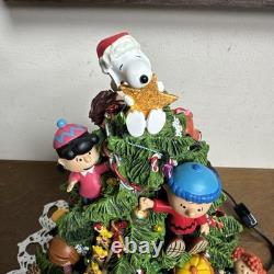 Danbury Mint The Peanuts Christmas Tree Lights Up Charlie Brown Snoopy Large