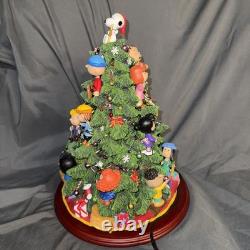 Danbury Mint The Peanuts Christmas Tree Lights Up Charlie Brown Snoopy Large