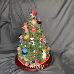 Danbury Mint The Peanuts Christmas Tree Lights Up Charlie Brown Snoopy Large