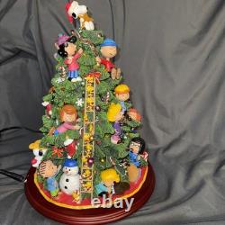 Danbury Mint The Peanuts Christmas Tree Lights Up Charlie Brown Snoopy Large