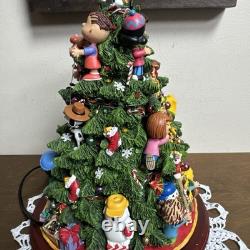 Danbury Mint The Peanuts Christmas Tree Lights Up Charlie Brown Snoopy Large