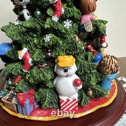 Danbury Mint The Peanuts Christmas Tree Lights Up Charlie Brown Snoopy Large