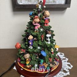 Danbury Mint The Peanuts Christmas Tree Lights Up Charlie Brown Snoopy Large