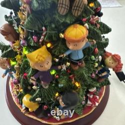 Danbury Mint The Peanuts Christmas Tree Lights Up Charlie Brown Snoopy Large