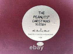 Danbury Mint The Peanuts Gang Christmas Sleigh Light Up Snoopy Charlie Brown