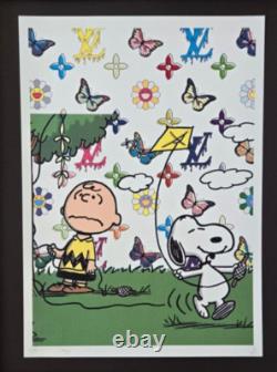 DeathNYC Large Framed 16x20in Pop Art COA SNOOPY AND CHARLIE BROWN #7$