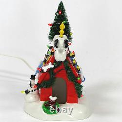 Department 56 A VERY SNOOPY CHRISTMAS 3Pc Set Lighted Charlie Brown MIB 59092
