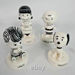 Department 56 Peanuts 65th Anniversary Figurines Lucy, Linus, Snoopy & Charlie