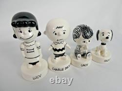 Department 56 Peanuts 65th Anniversary Figurines Lucy, Linus, Snoopy & Charlie