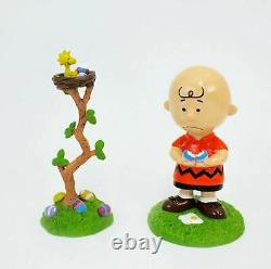 Department 56 Peanuts Snoopy Charlie Brown Easter Egg Hunt 6 Piece Figurine Set
