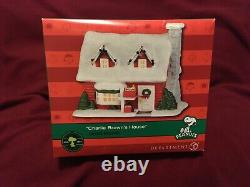 Department 56 Peanuts Village Series CHARLIE BROWN'S HOUSE Snoopy, Retired, NEW