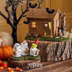 Department 56 Peanuts Village Trick or Treat Halloween Haunted House Lit