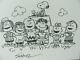 Drawing, Peanuts, Signed, Art, Original, Book, Snoopy, Charlie Brown