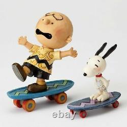 Enesco Jim Shore Figur 4054080 Skateboarding Buddies The Peanuts Skulptur