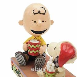 Enesco Jim Shore Peanuts Charlie Brown and Snoopy with Hot Cocoa 12.5cm Figurine
