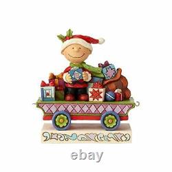 Enesco Peanuts by Jim Shore Charlie Brown Christmas Train, Multicolor
