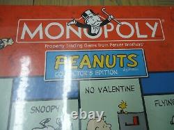 Factory Sealed Peanuts Monopoly Board Game-full Size-snoopy-charlie Brown-linus