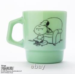 Fire King Peanuts Snoopy Charlie Brown Jedi Mug 70th Anniversary Collection
