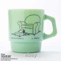 Fire King Peanuts Snoopy Charlie Brown Jedi Mug 70th Anniversary Collection