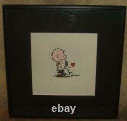 Framed Limited Edition (295/500) Sowa & Reiser HC Etching Snoopy & Charlie Brown